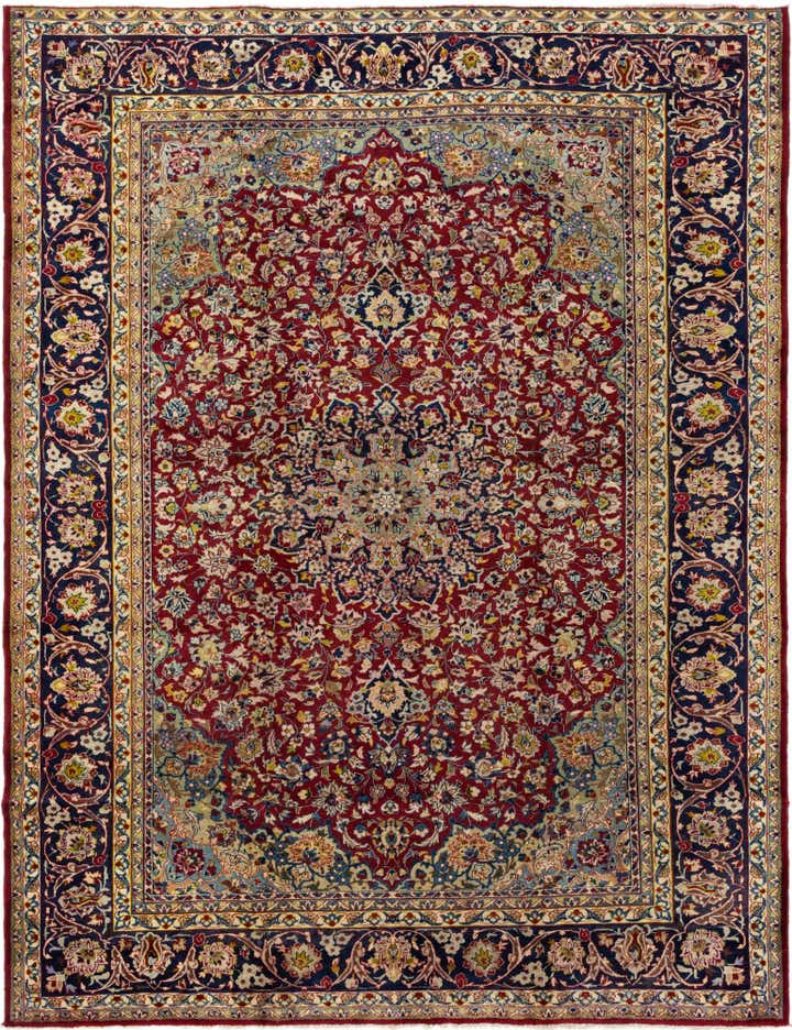 300cm x 405cm Hand Knotted Isfahan Persian Wool Rug