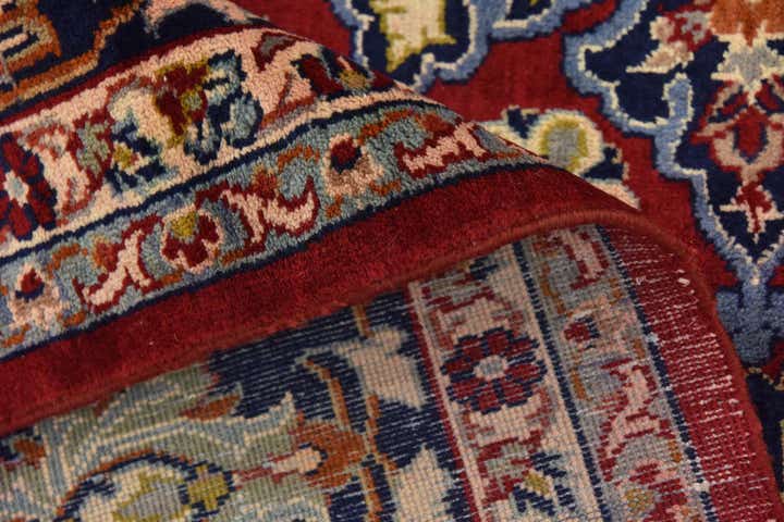 9' 9 x 13' 3 Hand Knotted Isfahan Persian Wool Rug