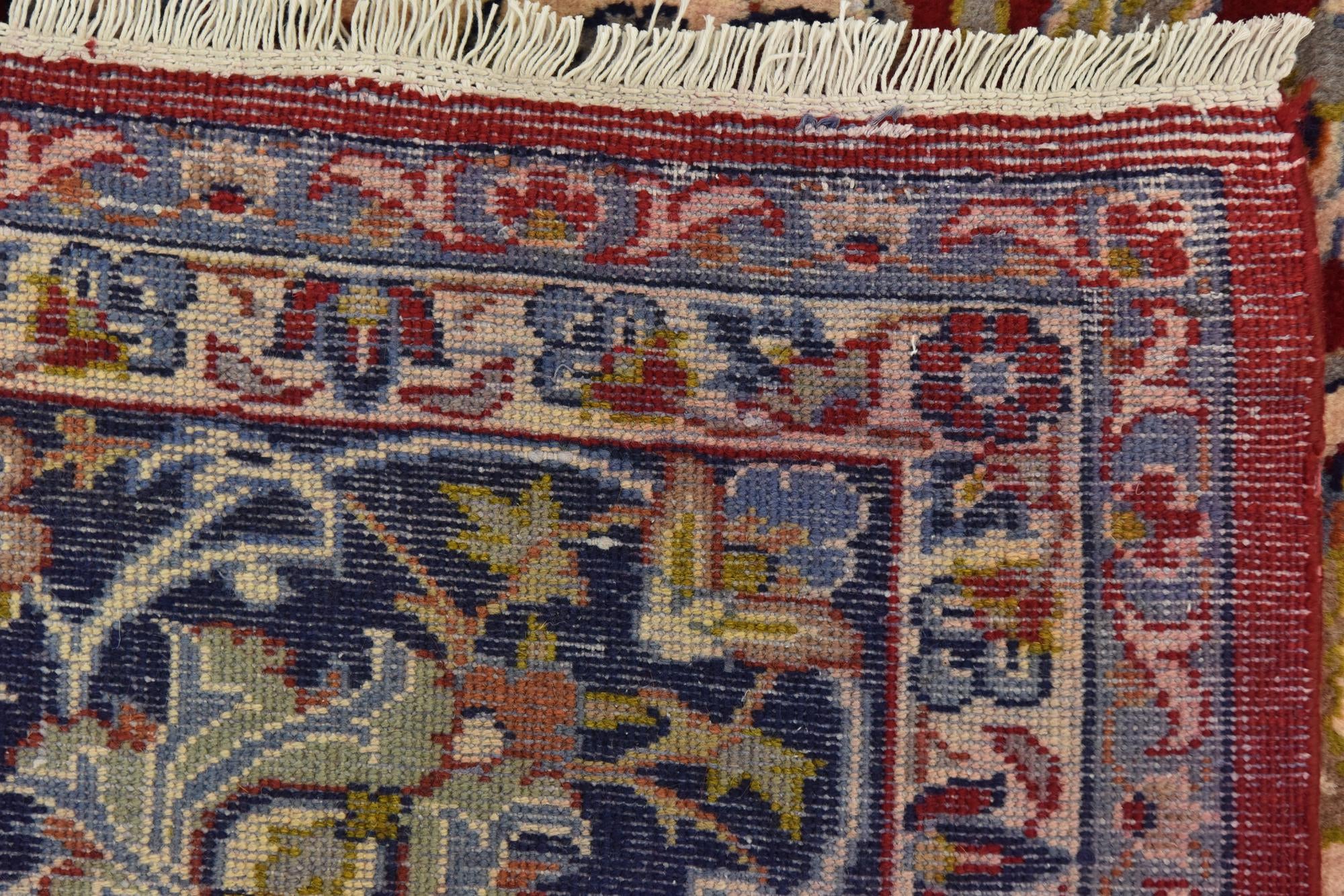 9' 9 x 13' 3 Hand Knotted Isfahan Persian Wool Rug