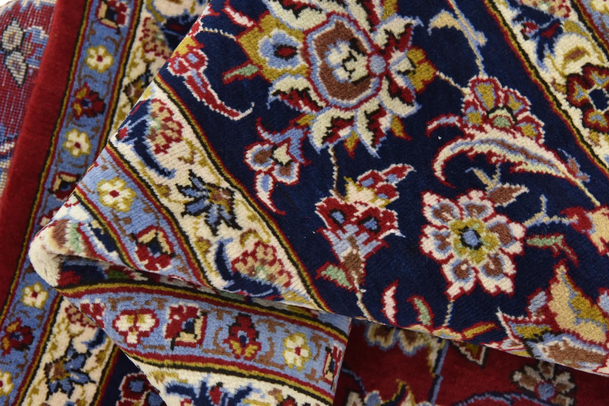 9' 9 x 13' 4 Hand Knotted Isfahan Persian Wool Rug