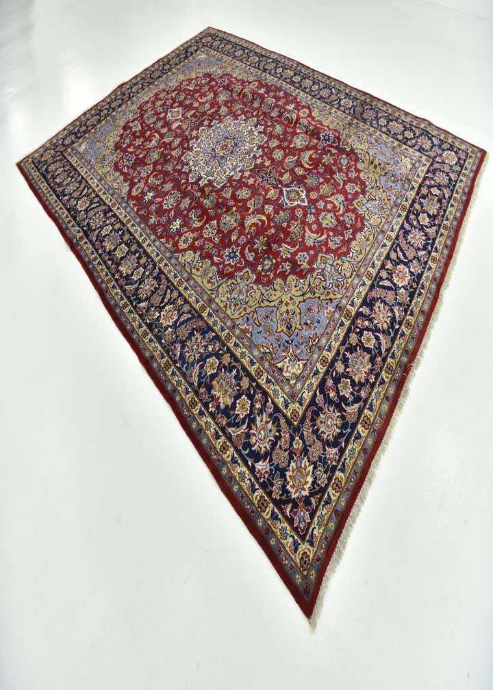 9' 9 x 13' 4 Hand Knotted Isfahan Persian Wool Rug