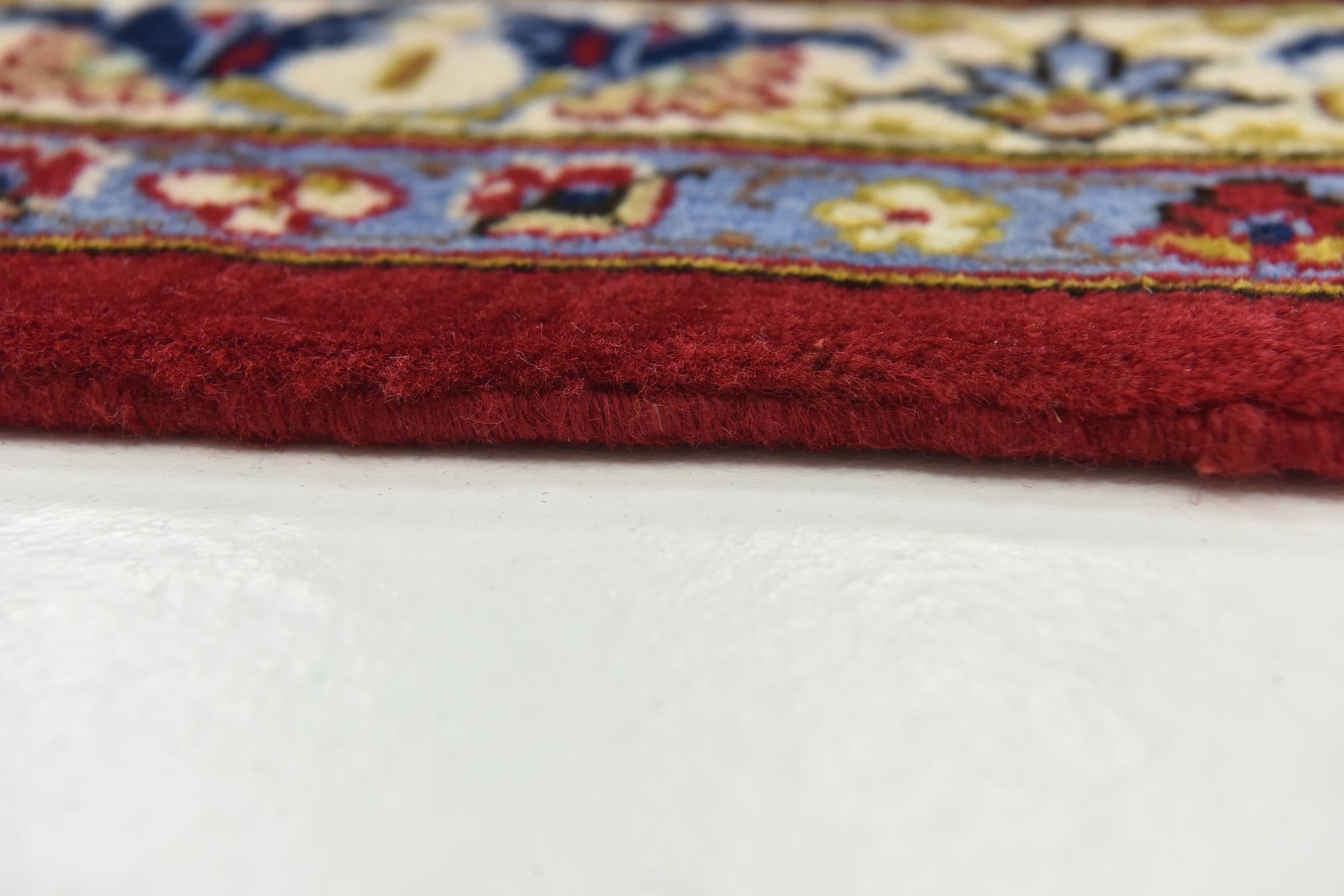 9' 9 x 13' 4 Hand Knotted Isfahan Persian Wool Rug
