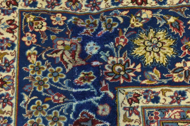 9' 9 x 12' 8 Hand Knotted Isfahan Persian Wool Rug