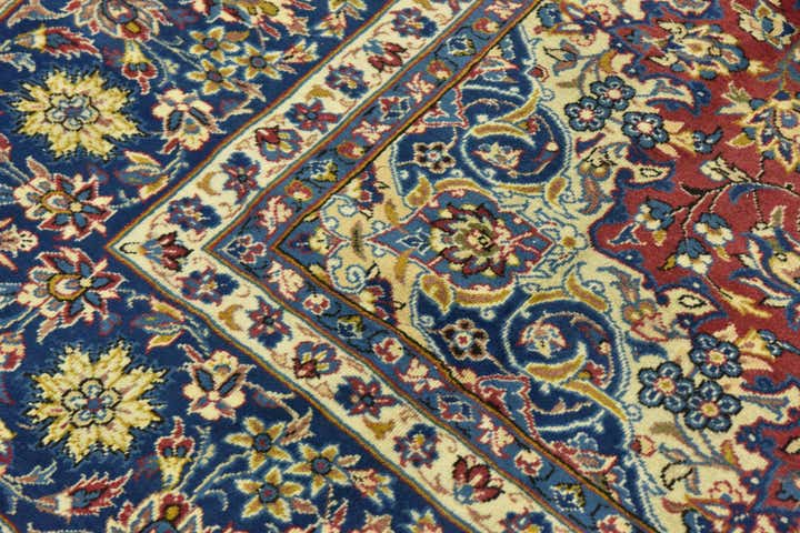 9' 9 x 12' 8 Hand Knotted Isfahan Persian Wool Rug
