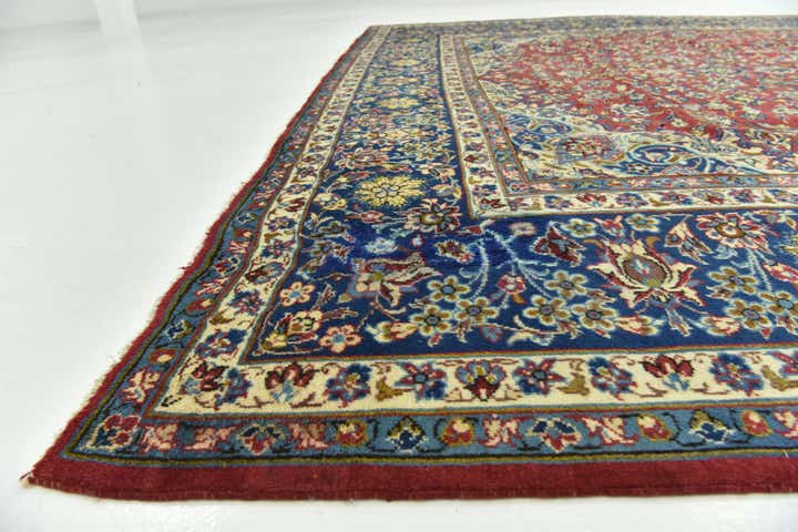 9' 9 x 12' 8 Hand Knotted Isfahan Persian Wool Rug
