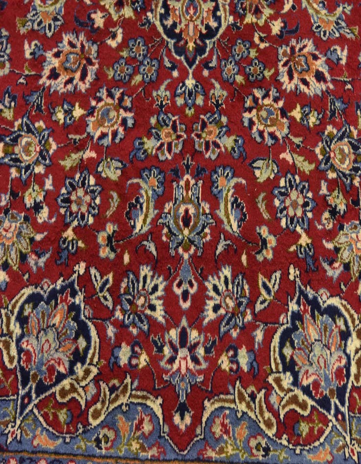 Detail image of 9' 6 x 12' 4  Hand Knotted Isfahan Persian Wool Rug