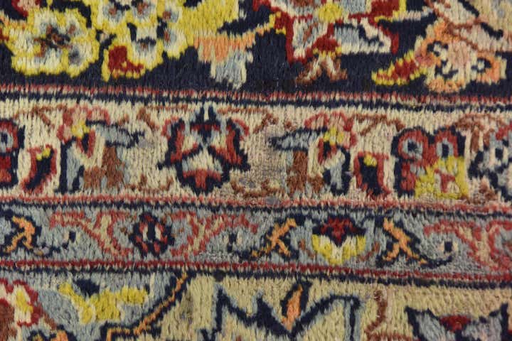 9' 9 x 13' 6 Hand Knotted Isfahan Persian Wool Rug