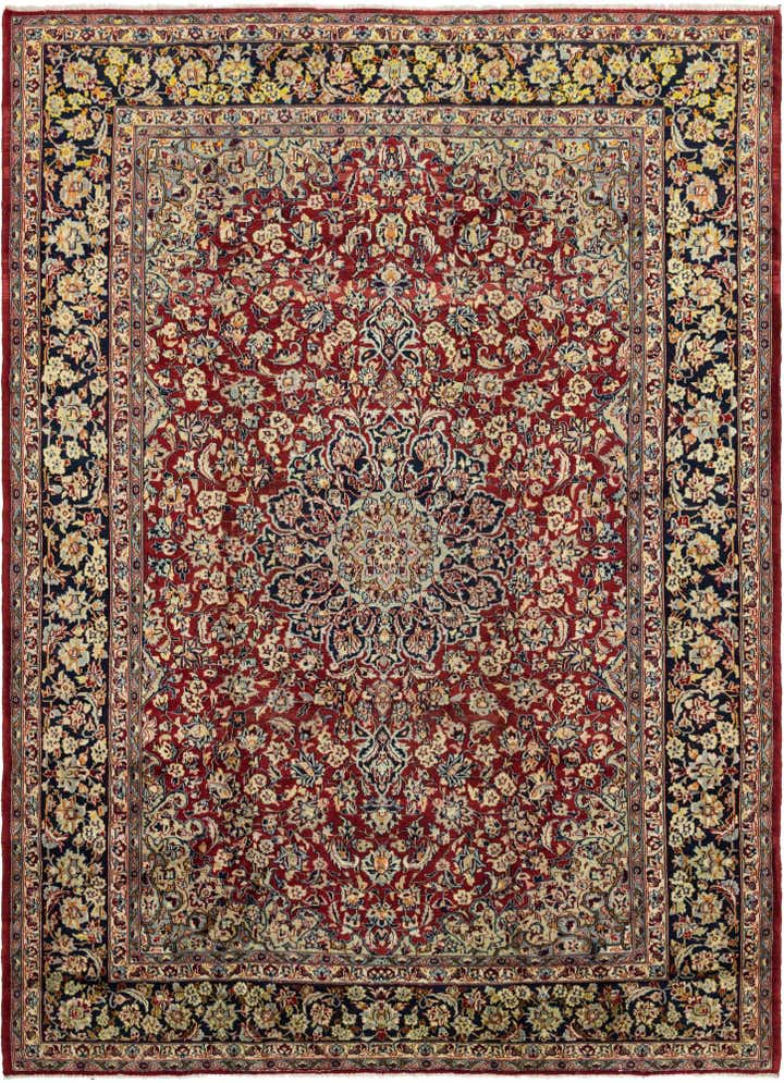 9' 9 x 13' 6 Hand Knotted Isfahan Persian Wool Rug