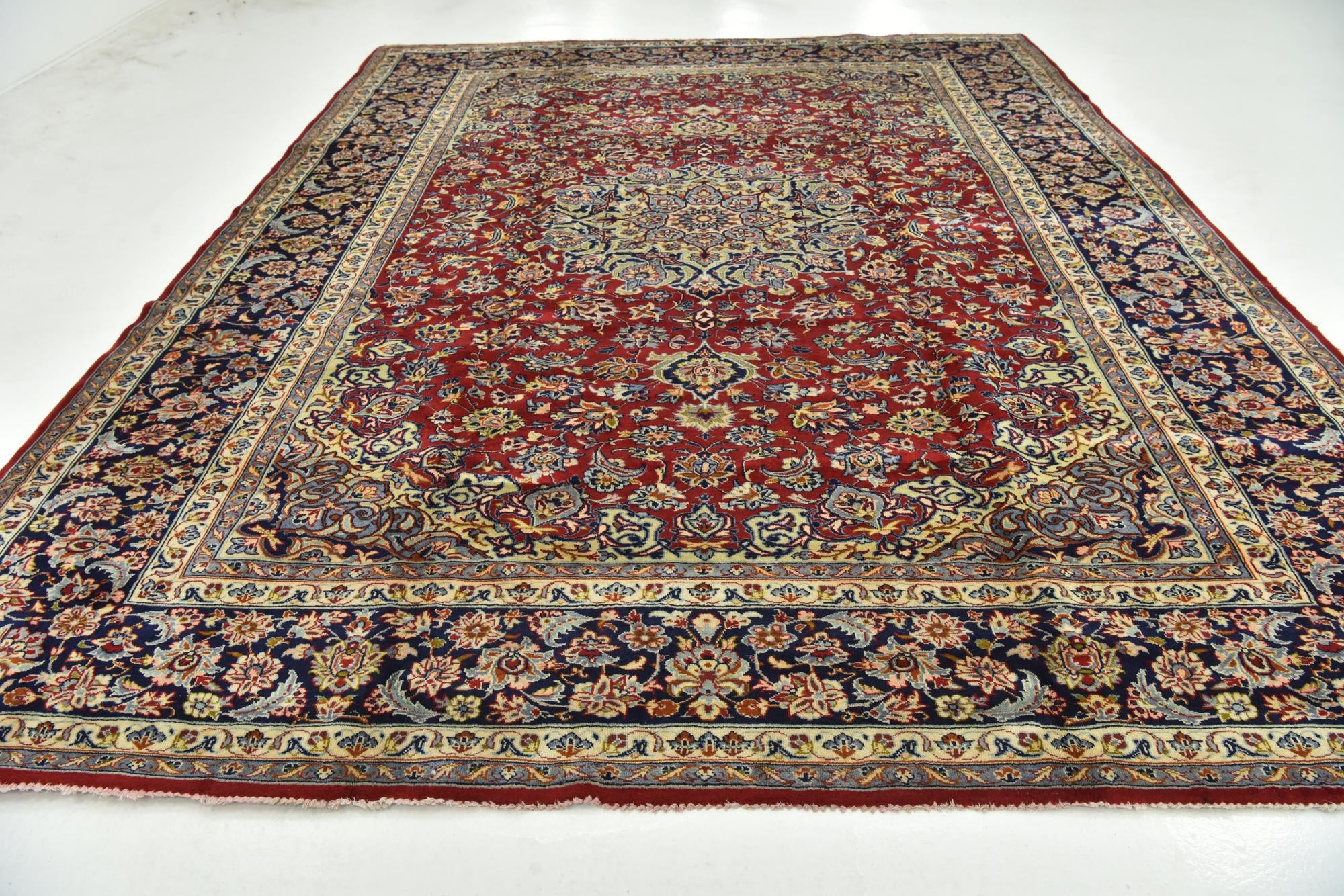 305cm x 400cm anudado a mano Isfahan Alfombra Persa Lana