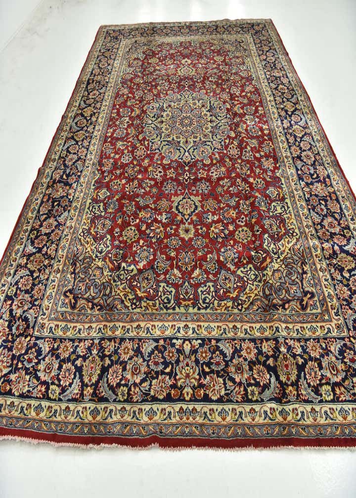 10' 1 x 13' 2 Hand Knotted Isfahan Persian Wool Rug