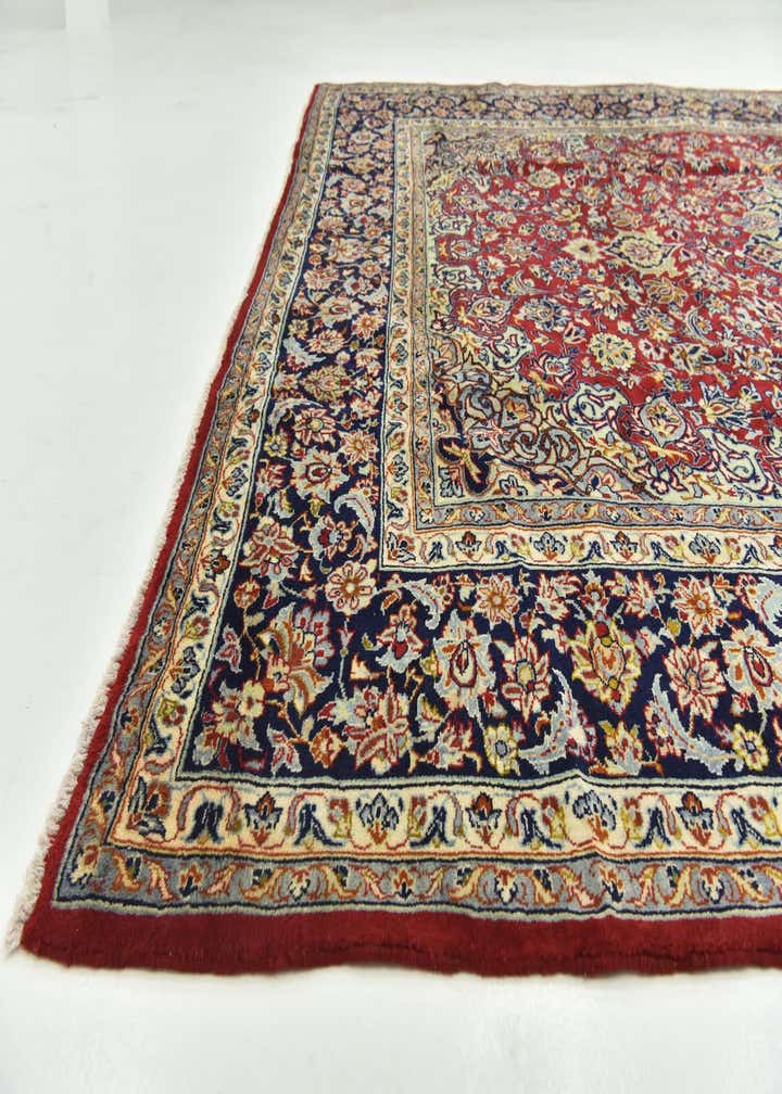 10' 1 x 13' 2 Hand Knotted Isfahan Persian Wool Rug