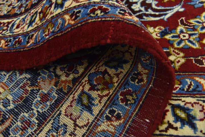 9' 8 x 14' 3 Hand Knotted Isfahan Persian Wool Rug