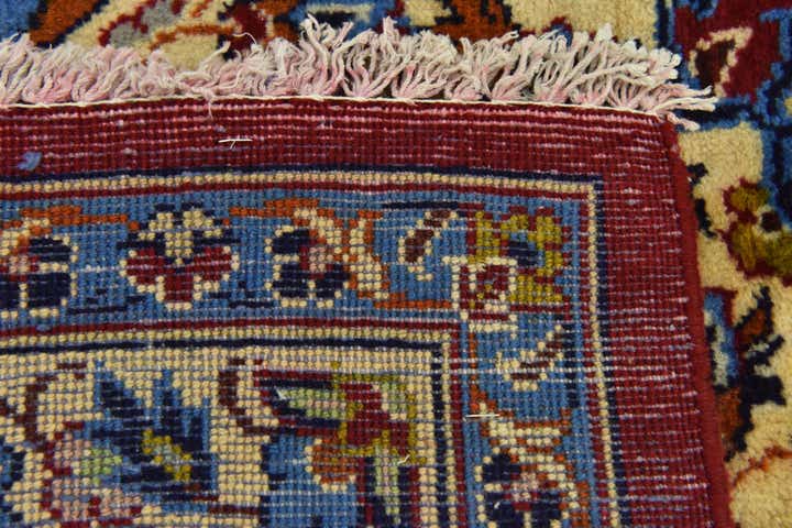 9' 8 x 14' 3 Hand Knotted Isfahan Persian Wool Rug