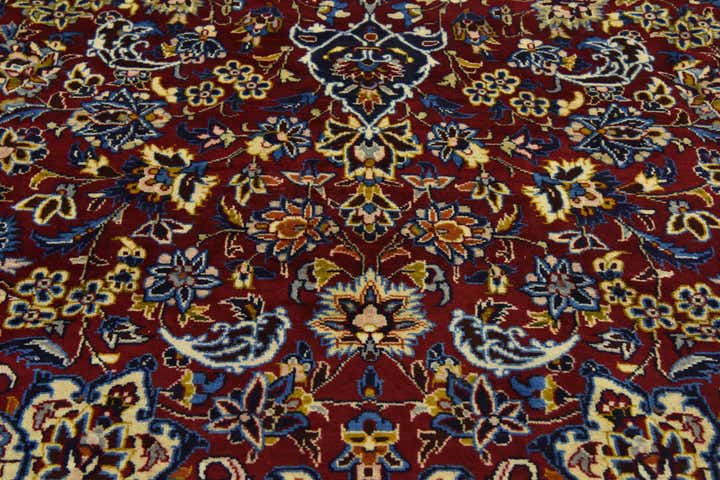 9' 8 x 14' 3 Hand Knotted Isfahan Persian Wool Rug