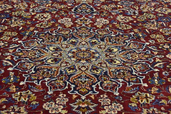 9' 8 x 14' 3 Hand Knotted Isfahan Persian Wool Rug