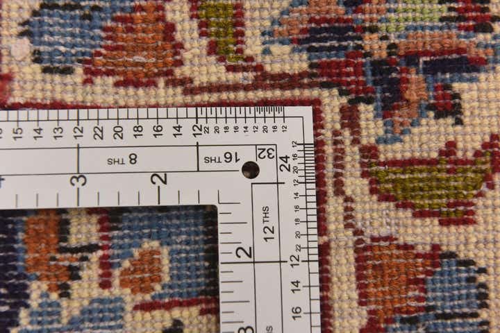 9' 9 x 13' Hand Knotted Isfahan Persian Wool Rug