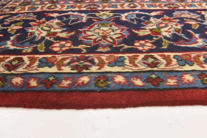 9' 9 x 13' Hand Knotted Isfahan Persian Wool Rug
