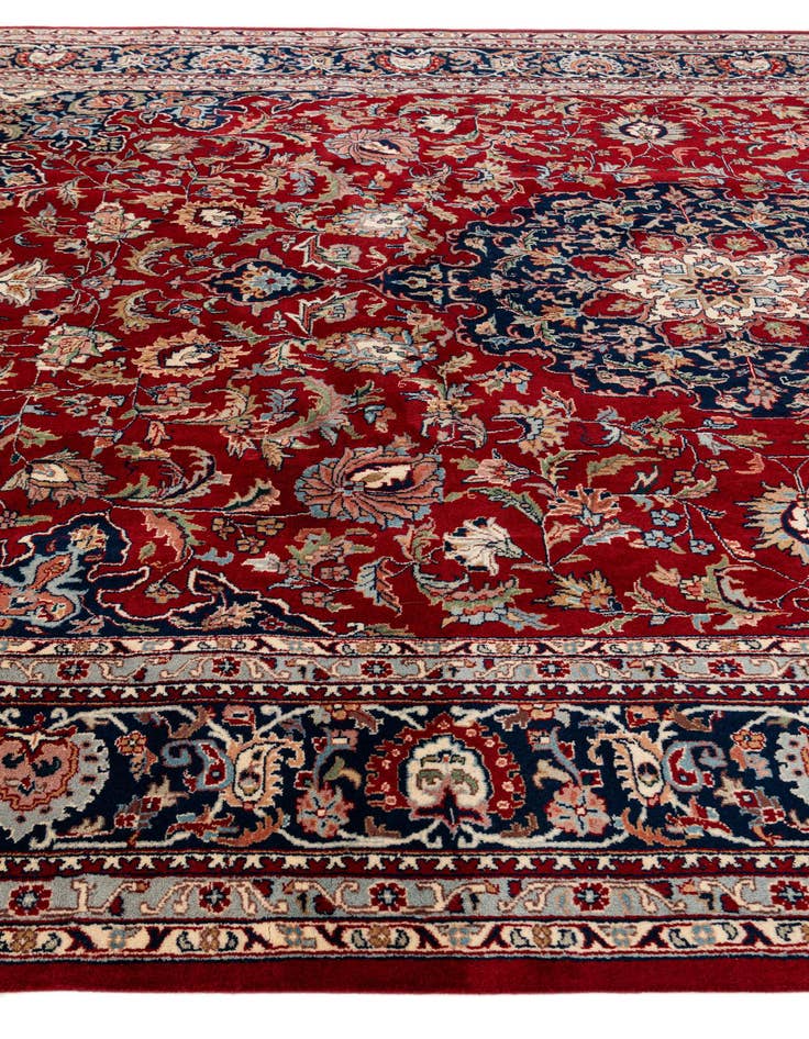 Detail image of 8' 9 x 12' 1  Hand Knotted Isfahan Wool Rug