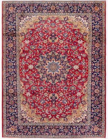 9' 10 x 13' Hand Knotted Isfahan Persian Wool Rug