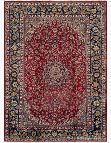 9' 10 x 13' 8 Hand Knotted Isfahan Persian Wool Rug