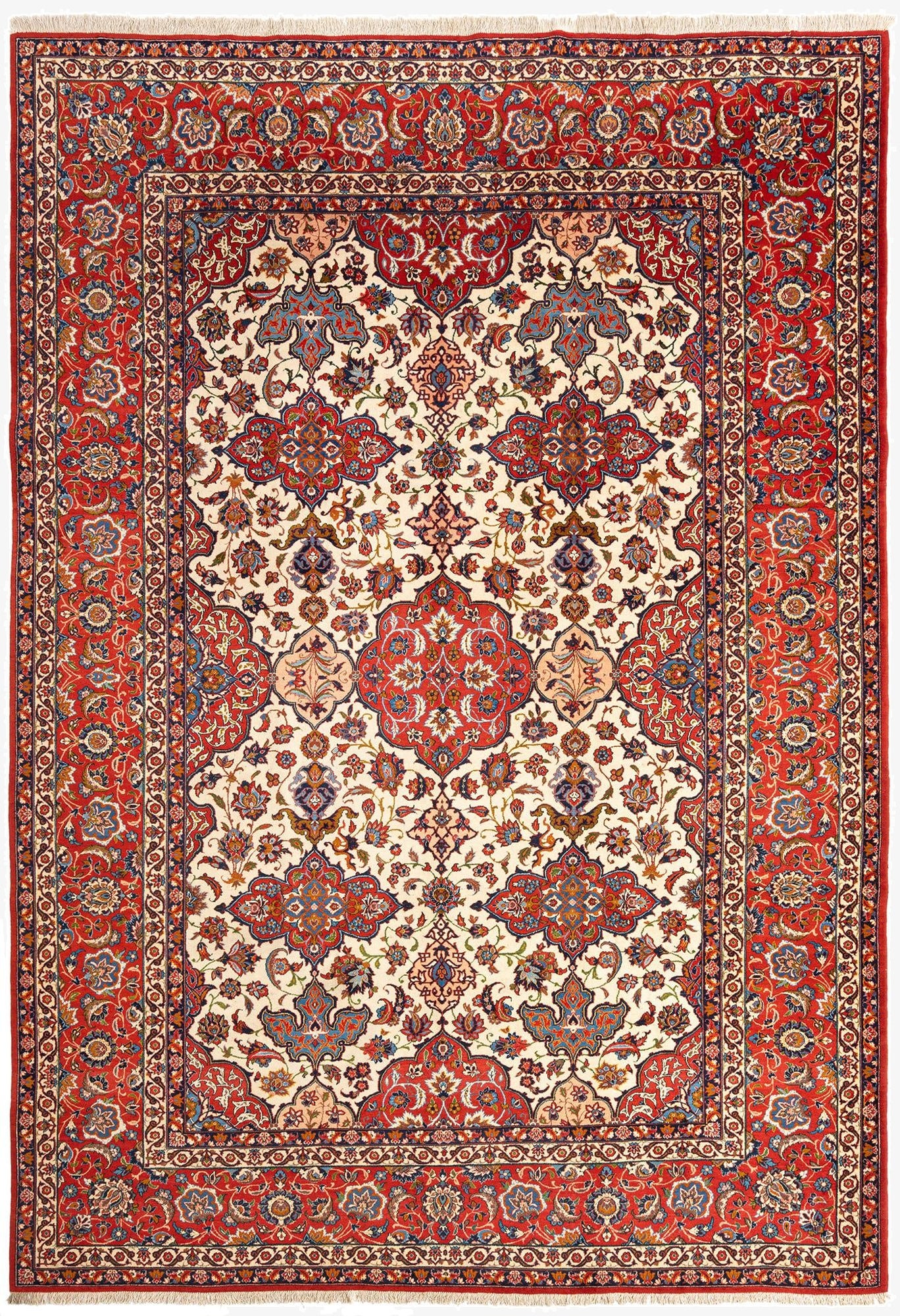 8' 9 x 12' 6 Isfahan Wool Rug