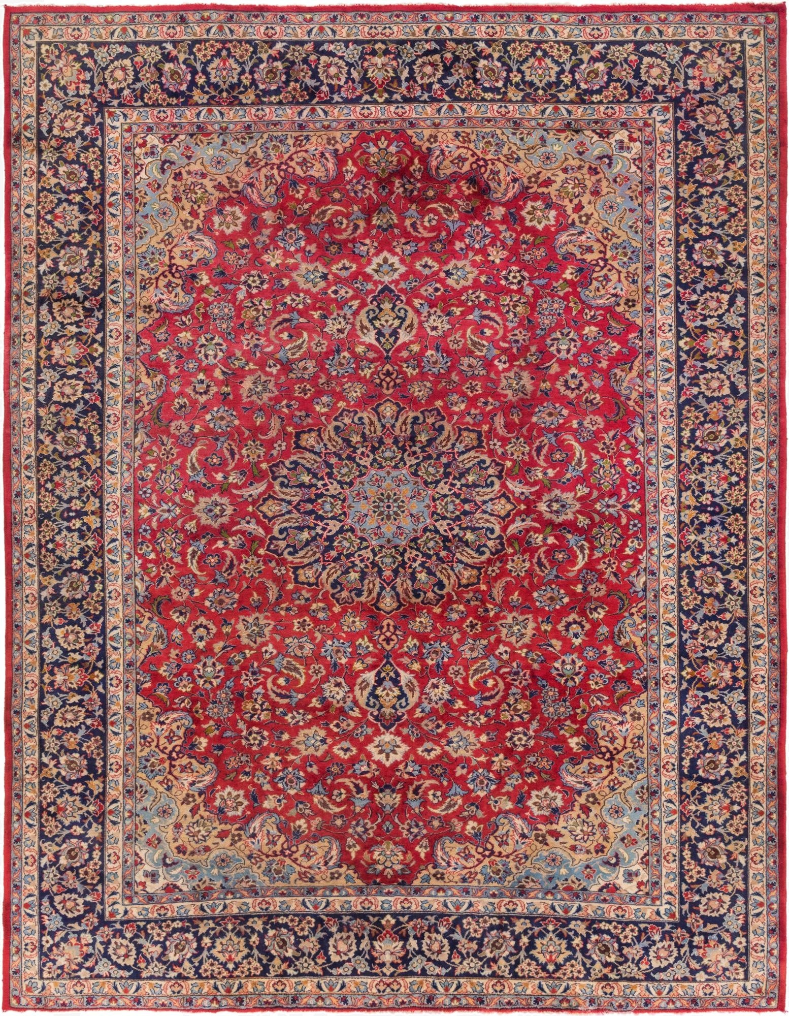 297cm x 385cm  Hand Knotted Isfahan Persa Wool Alfombra