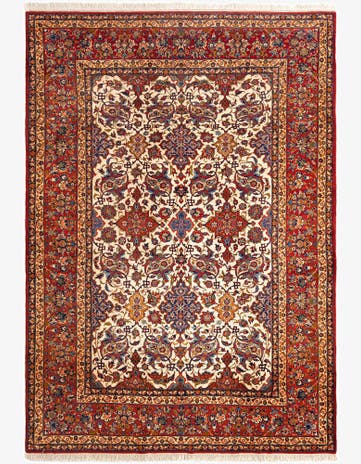 8' 7 x 12' 4 Isfahan Wool Rug