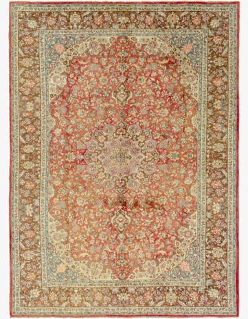 9' 9 x 13' 5 Hand Knotted Isfahan Persian Wool Rug