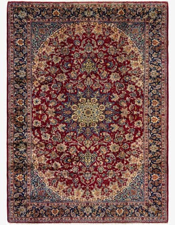 9' 9 x 13' 3 Hand Knotted Isfahan Persian Wool Rug