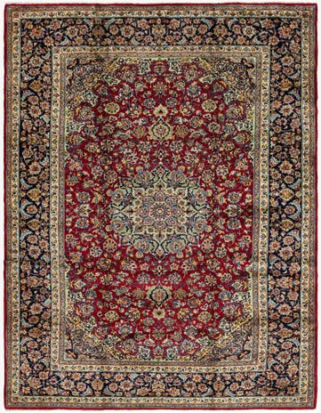10' 1 x 13' 2 Hand Knotted Isfahan Persian Wool Rug