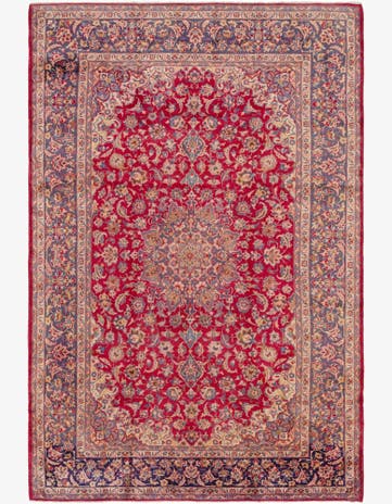 9' 5 x 14' 5 Hand Knotted Isfahan Persian Wool Rug
