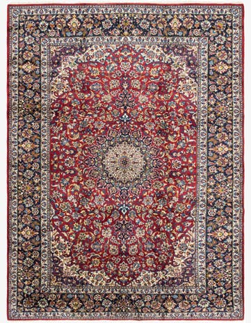 10' 1 x 13' 10 Hand Knotted Isfahan Persian Wool Rug