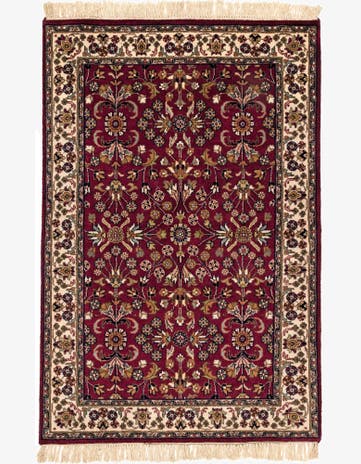 4' x 6' Hand Knotted Isfahan Wool Rug
