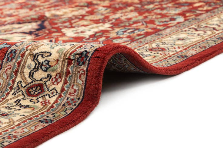 Detail image of 4' 2 x 6' 6 Hand Knotted Jaipur Agra Wool Rug