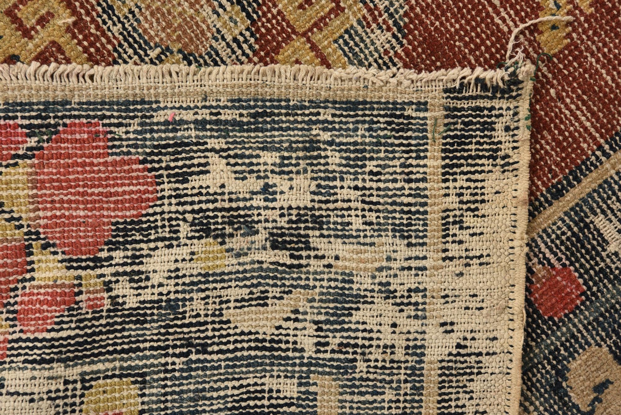 4' 4 x 7' Hand Knotted Jaipur Agra Wool Rug