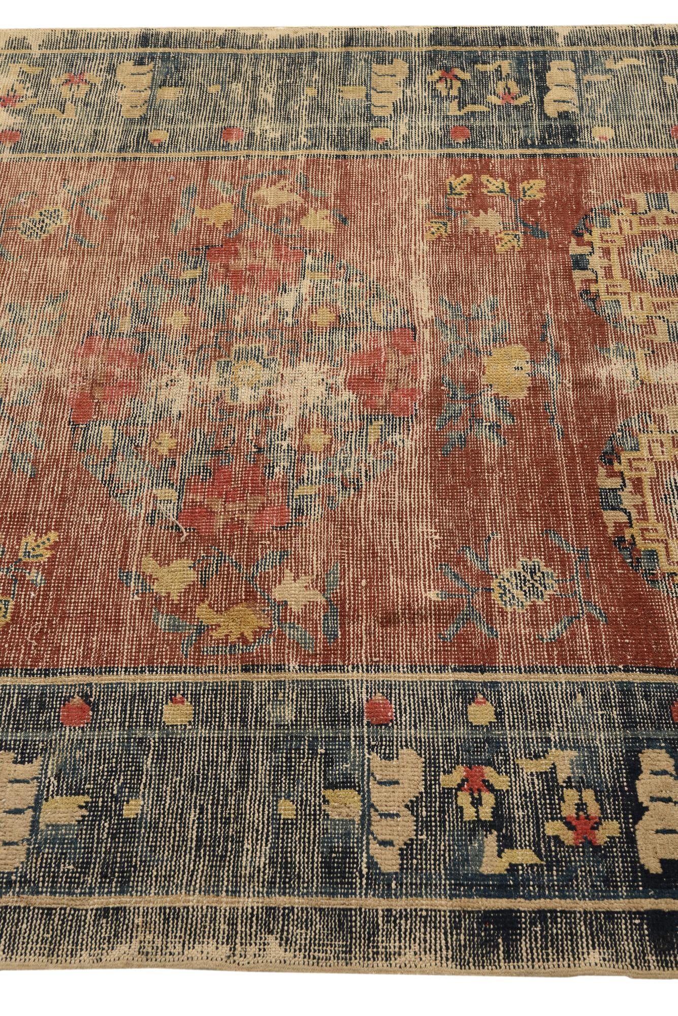 4' 4 x 7' Hand Knotted Jaipur Agra Wool Rug