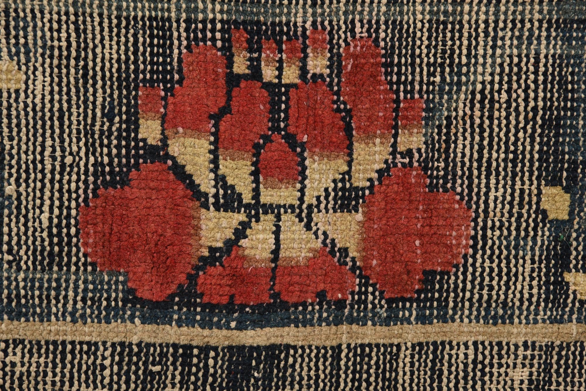 4' 4 x 7' Hand Knotted Jaipur Agra Wool Rug