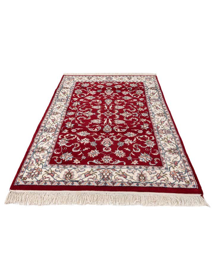 4' x 6' Hand Knotted Jaipur Agra Wool Rug