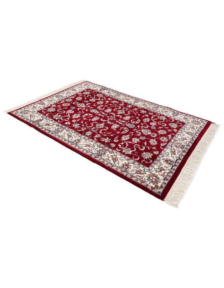 4' x 6' Hand Knotted Jaipur Agra Wool Rug