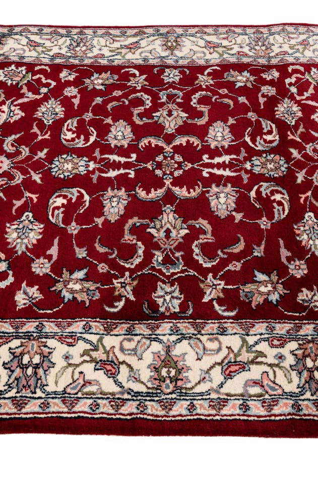 Detail image of 4' x 6' Hand Knotted Jaipur Agra Wool Rug