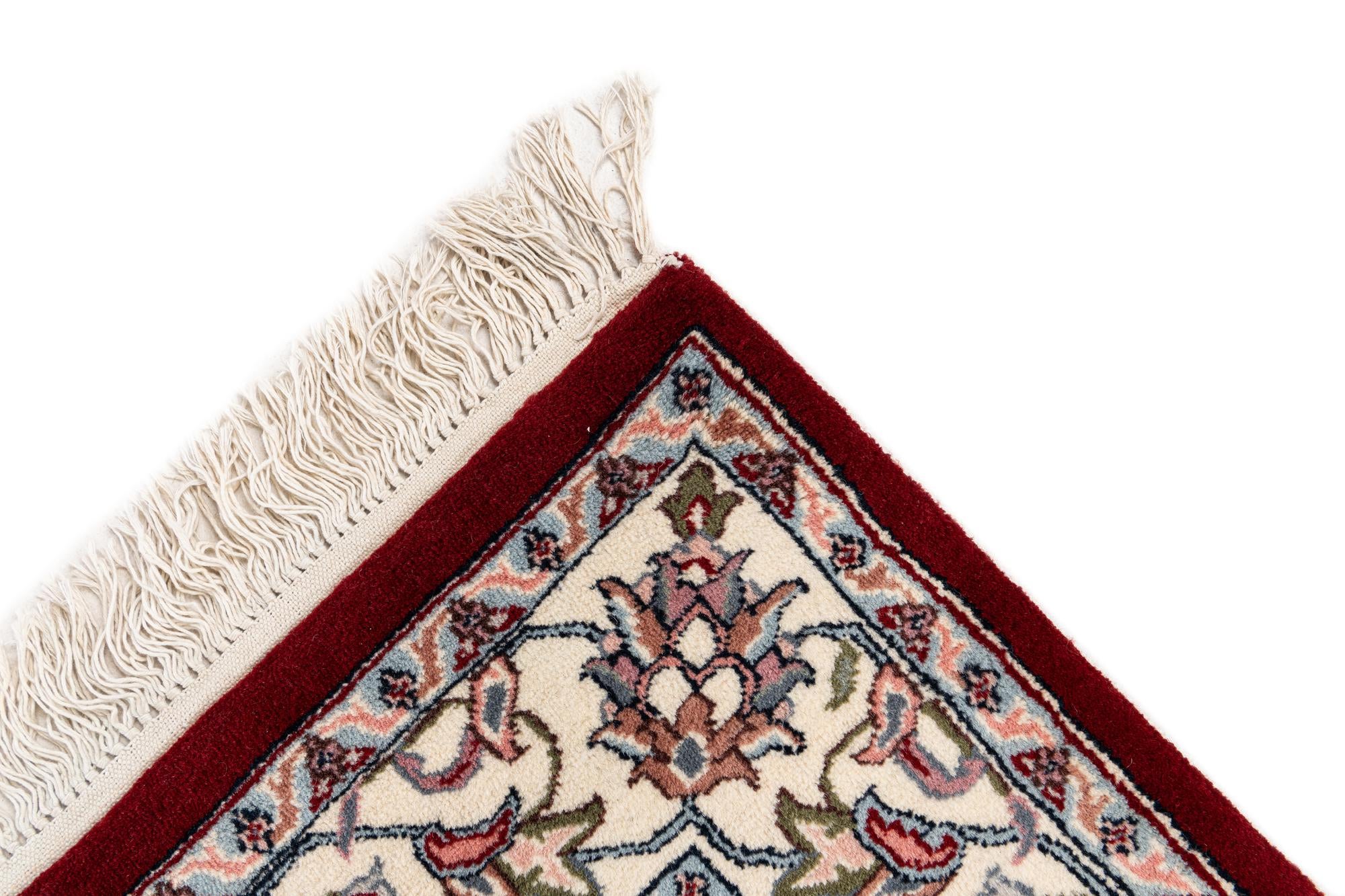 4' x 6' Hand Knotted Jaipur Agra Wool Rug