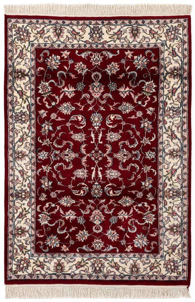 4' x 6' Hand Knotted Jaipur Agra Wool Rug
