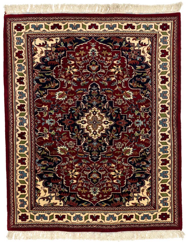 Detail image of 4' x 6' 2 Hand Knotted Jaipur Wool Rug