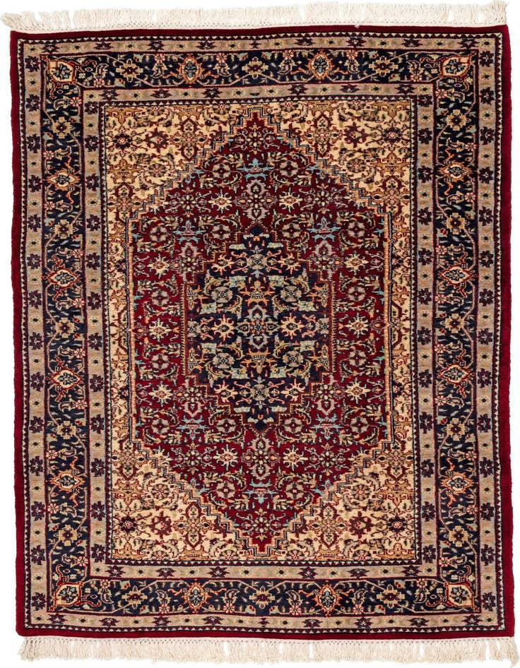 Detail image of 4' x 6' 2 Hand Knotted Jaipur Wool Rug