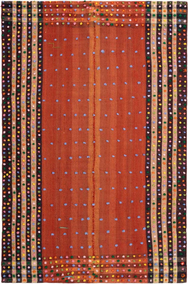 Detail image of 5' 4 x 8' Jajim Rug