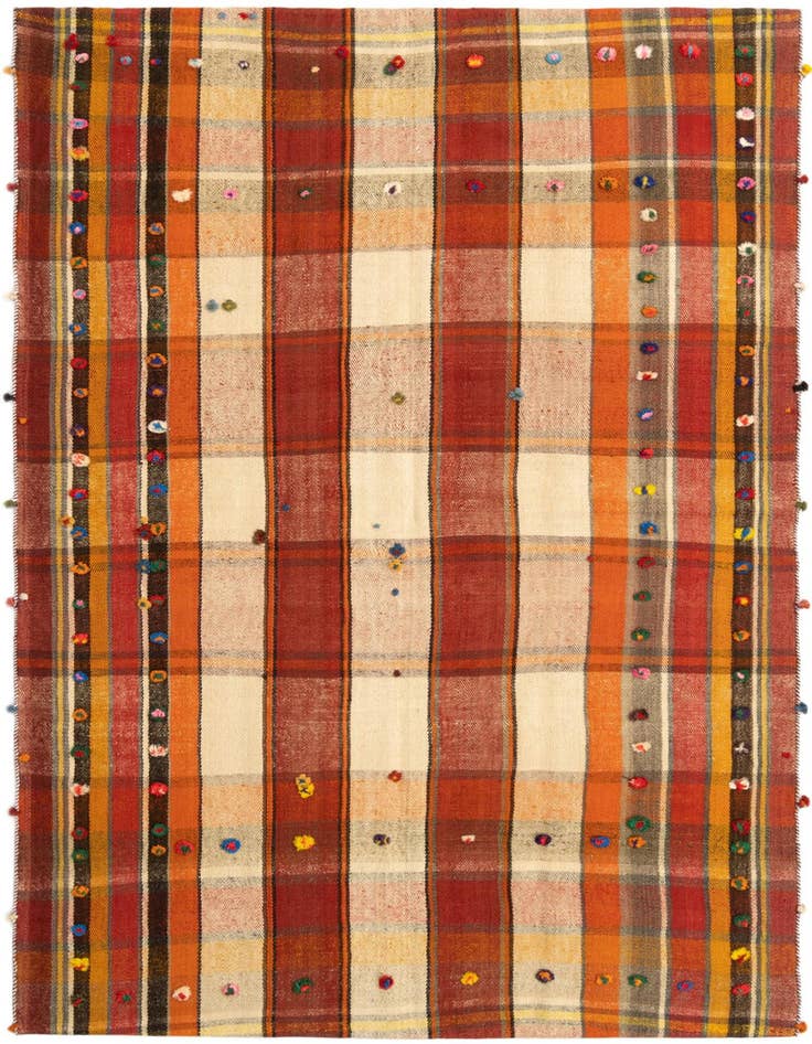 Detail image of 4' 9 x 7' 4 Jajim Rug