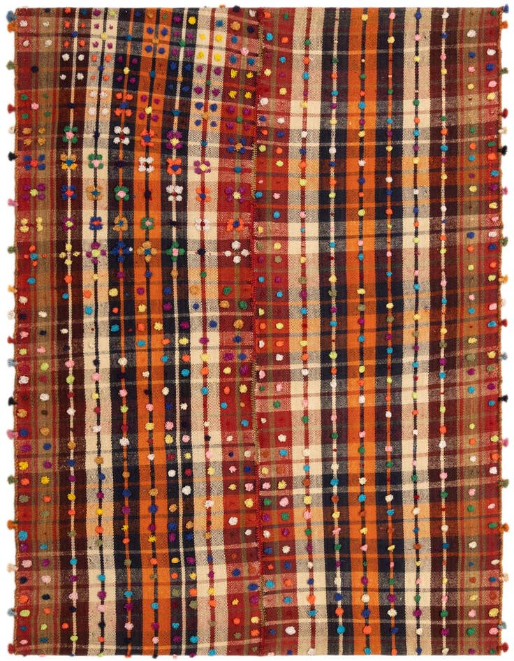 Detail image of 4' 11 x 6' 6 Jajim Rug