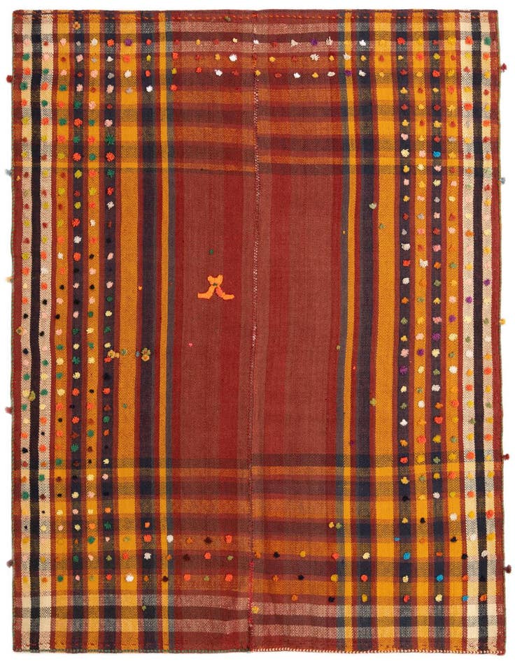 Detail image of 5' 1 x 6' 2 Jajim Rug