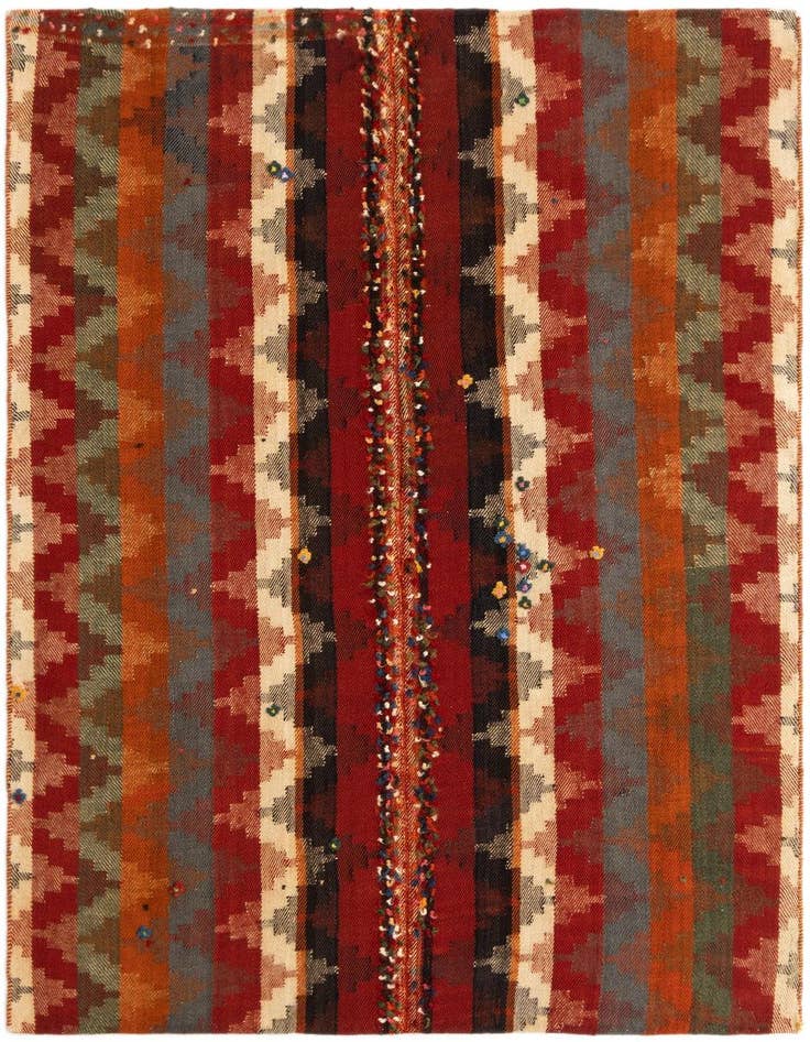 Detail image of 4' 5 x 6' Jajim Rug
