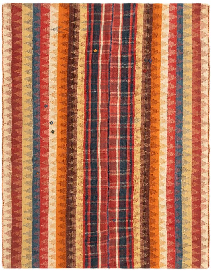 Detail image of 4' 6 x 6' 2 Jajim Rug